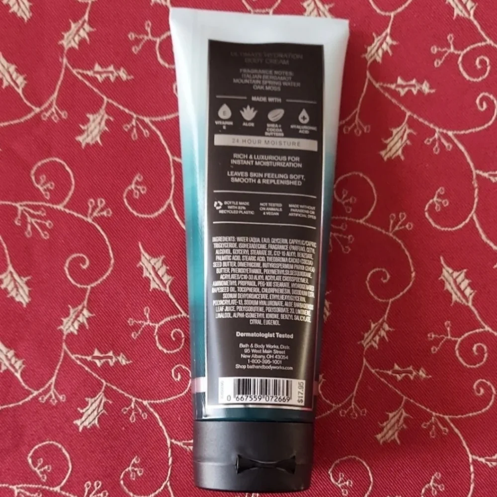 Bath and Body Works Men's Collection FRESHWATER Ultra Hydration Body Cream NWT